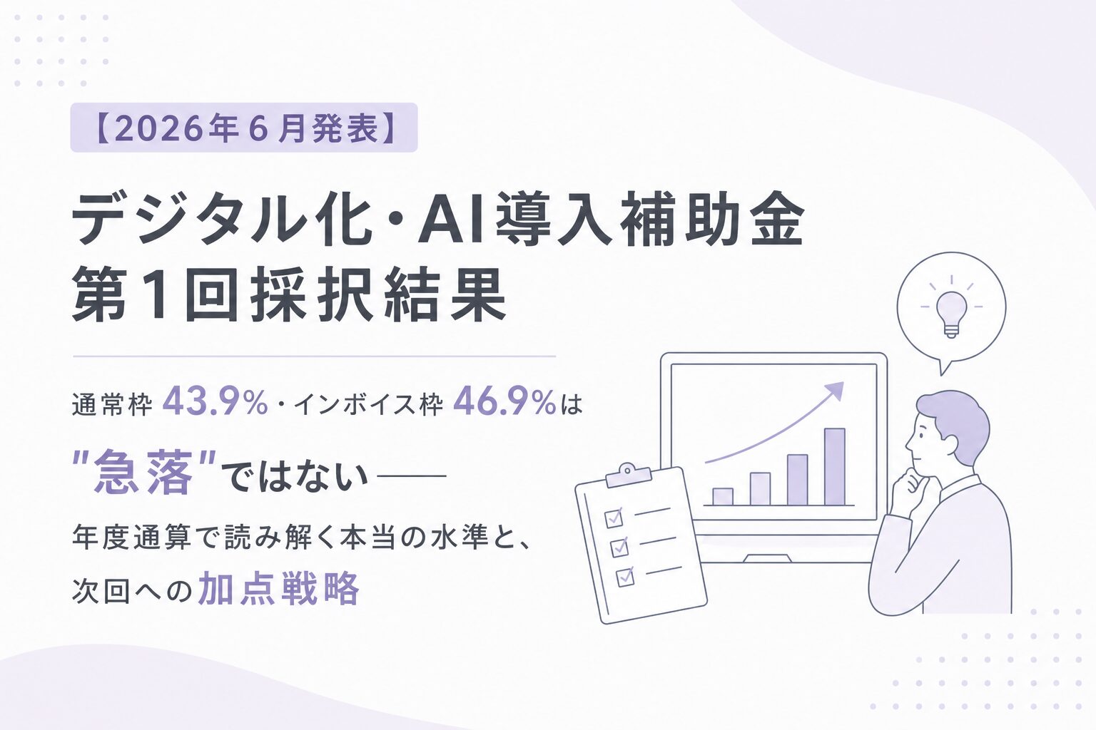 デジタル化・AI導入補助金　採択　加点